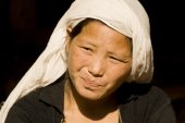 Jonge vrouw in Arunachal Pradesh