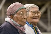Oude vrouwen uit Arunachal Pradesh