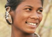 Tribale vrouw uit Centraal-India